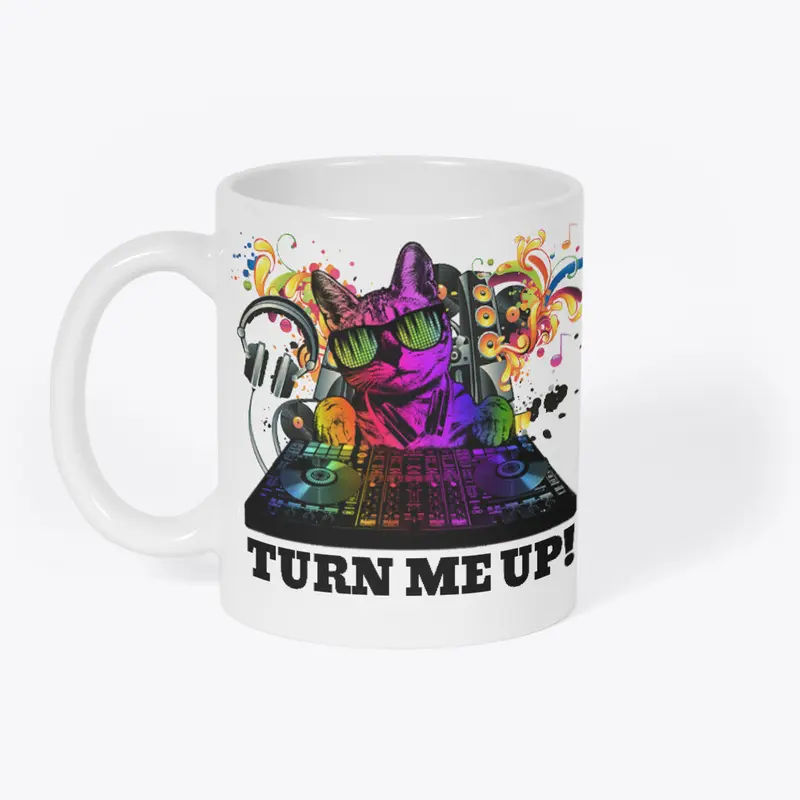 Turn me up CAT DJ design