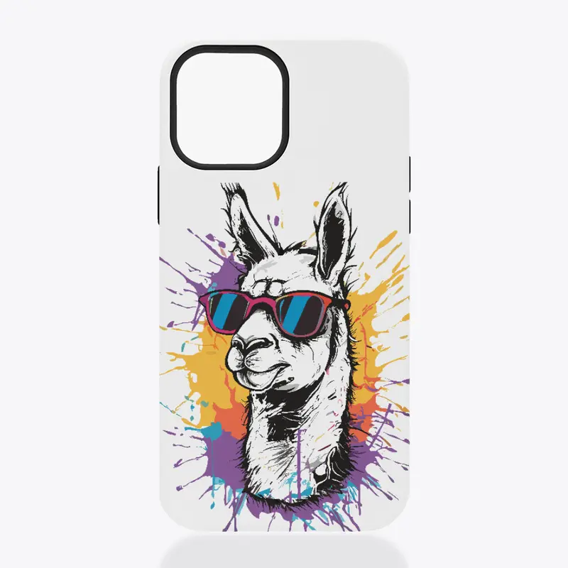 Spray Paint Llama Design