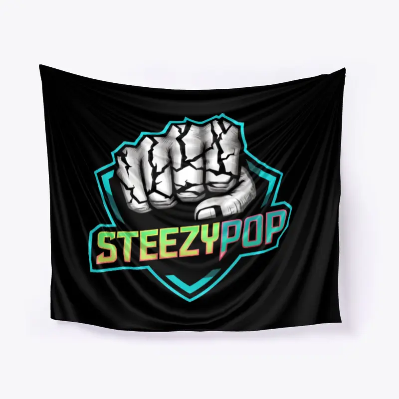 steezypop broken hand walltapestry